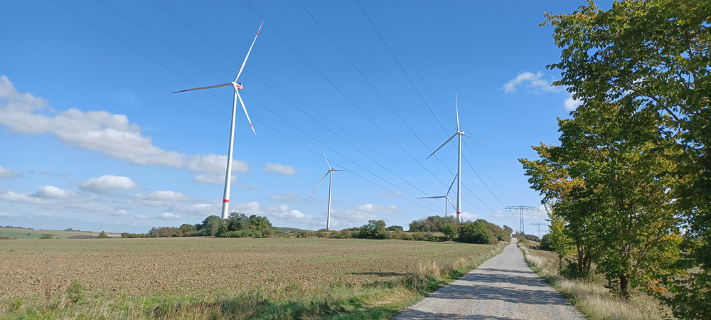 Aufbau Windpark